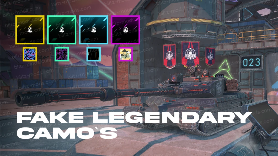 Fake legendary camouflages for WoTB 11.17